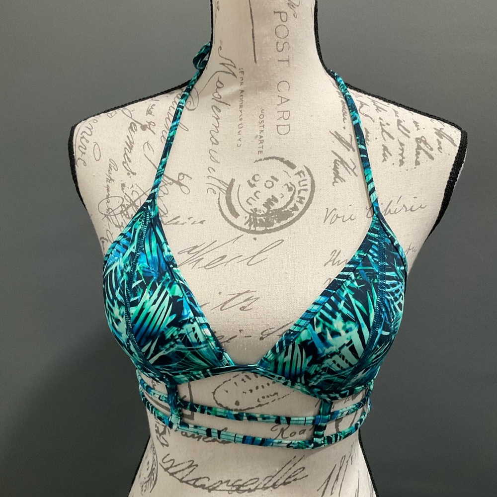 PINK TROPICAL BATHING SUIT‎ TOP